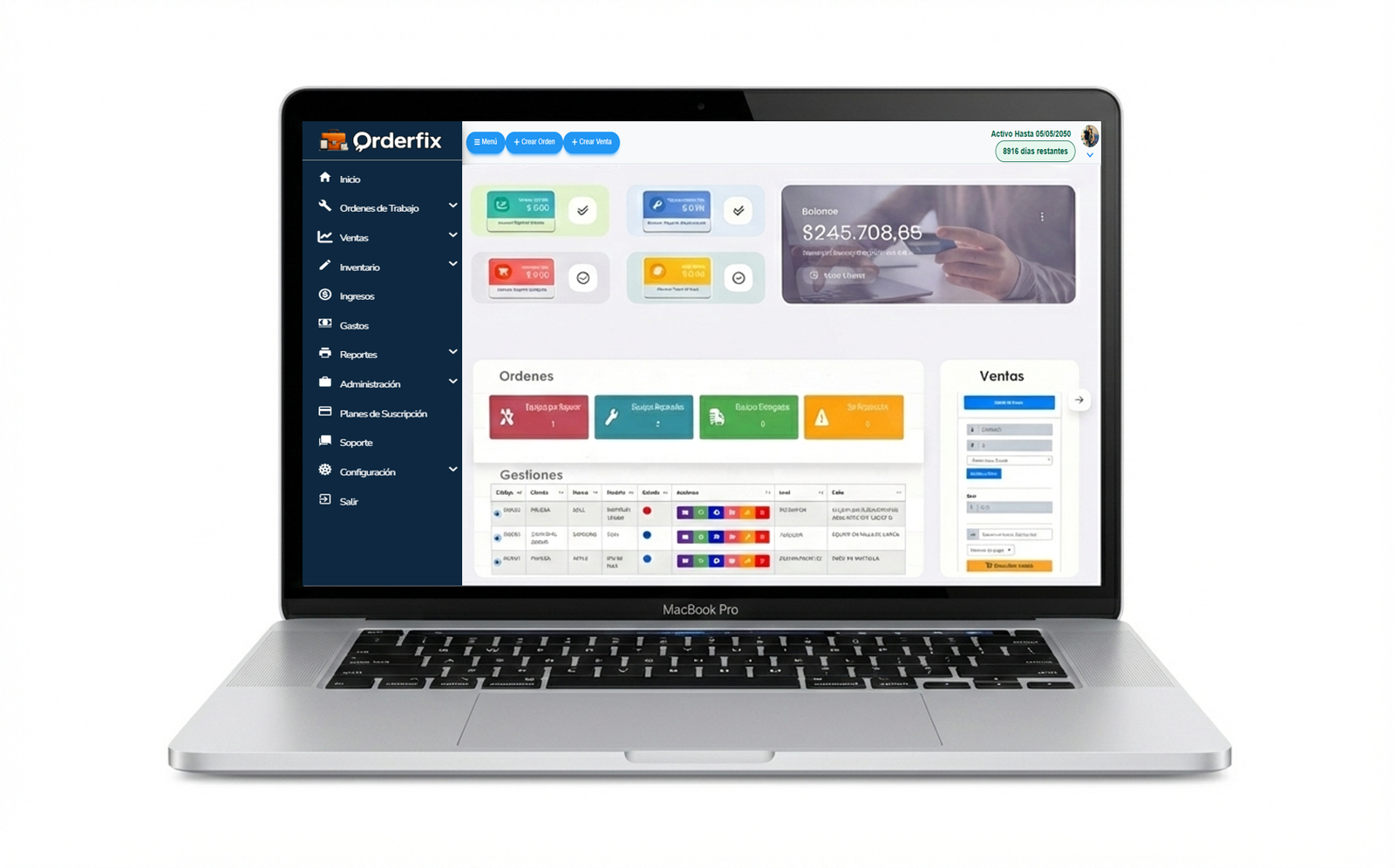 OrderFix Dashboard Completo